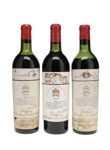 Mouton Rothschild 1950s Vertical