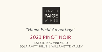 David Paige Wines 2023 Pinot Noir "Home Field Advantage"