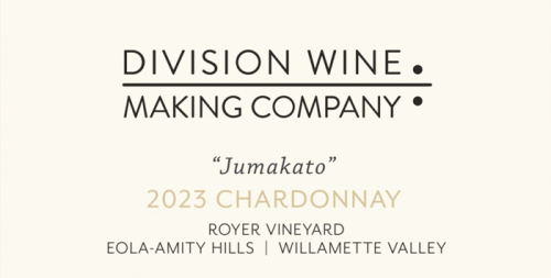 Division Winemaking Company 2023 Chardonnay "Jumakato"
