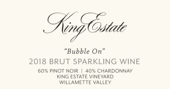 King Estate Winery 2018 Brut Cuv&eacute;e "Bubble On"