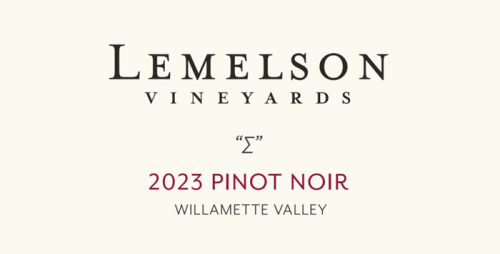 Lemelson Vineyards 2023 Pinot Noir "?"