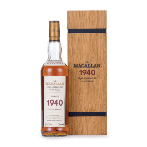 Macallan Fine and Rare 35 Year Old Single Malt Scotch 1940